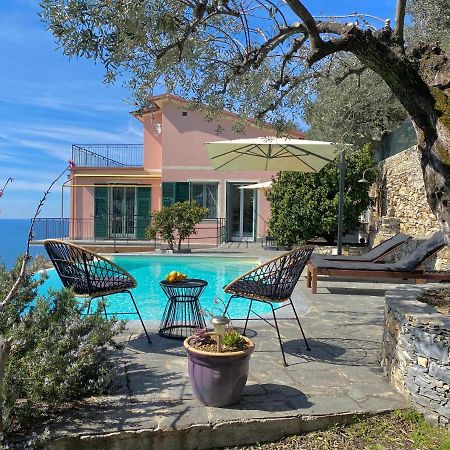 Casaviva - Ampio Trilocale Vista Mare Con Piscina - Pieve Alta Apartment Pieve Ligure Ngoại thất bức ảnh