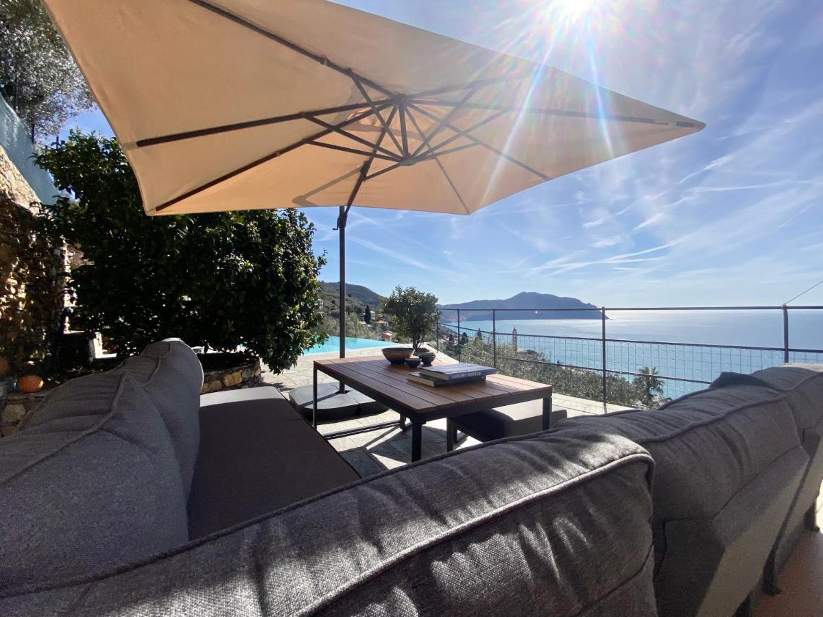 Casaviva - Ampio Trilocale Vista Mare Con Piscina - Pieve Alta Apartment Pieve Ligure Ngoại thất bức ảnh